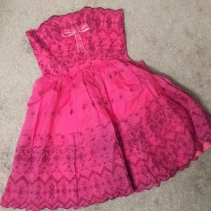 Betsey Johnson strapless dress